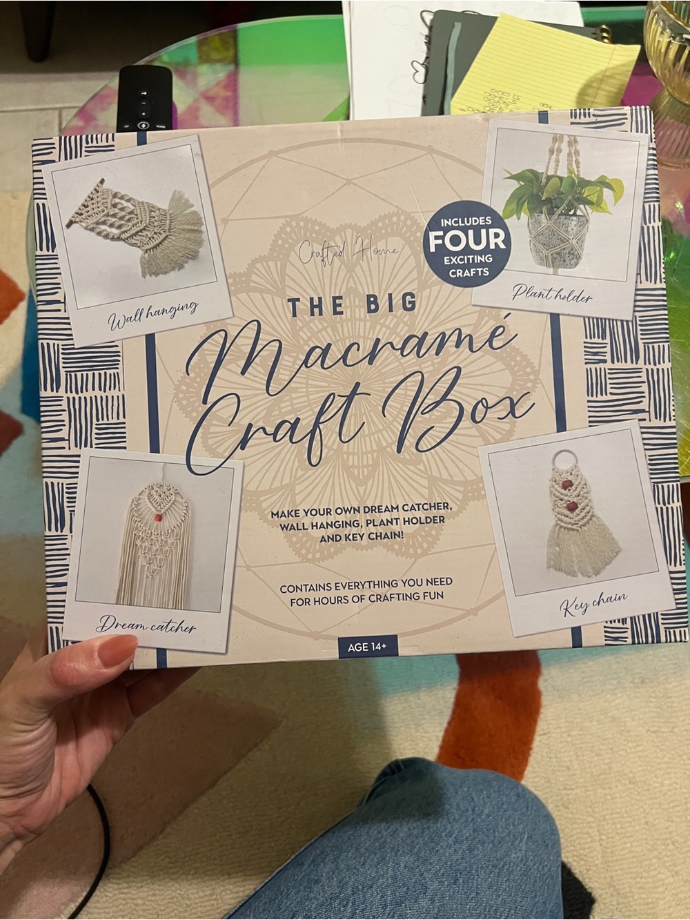 Macrame craft box